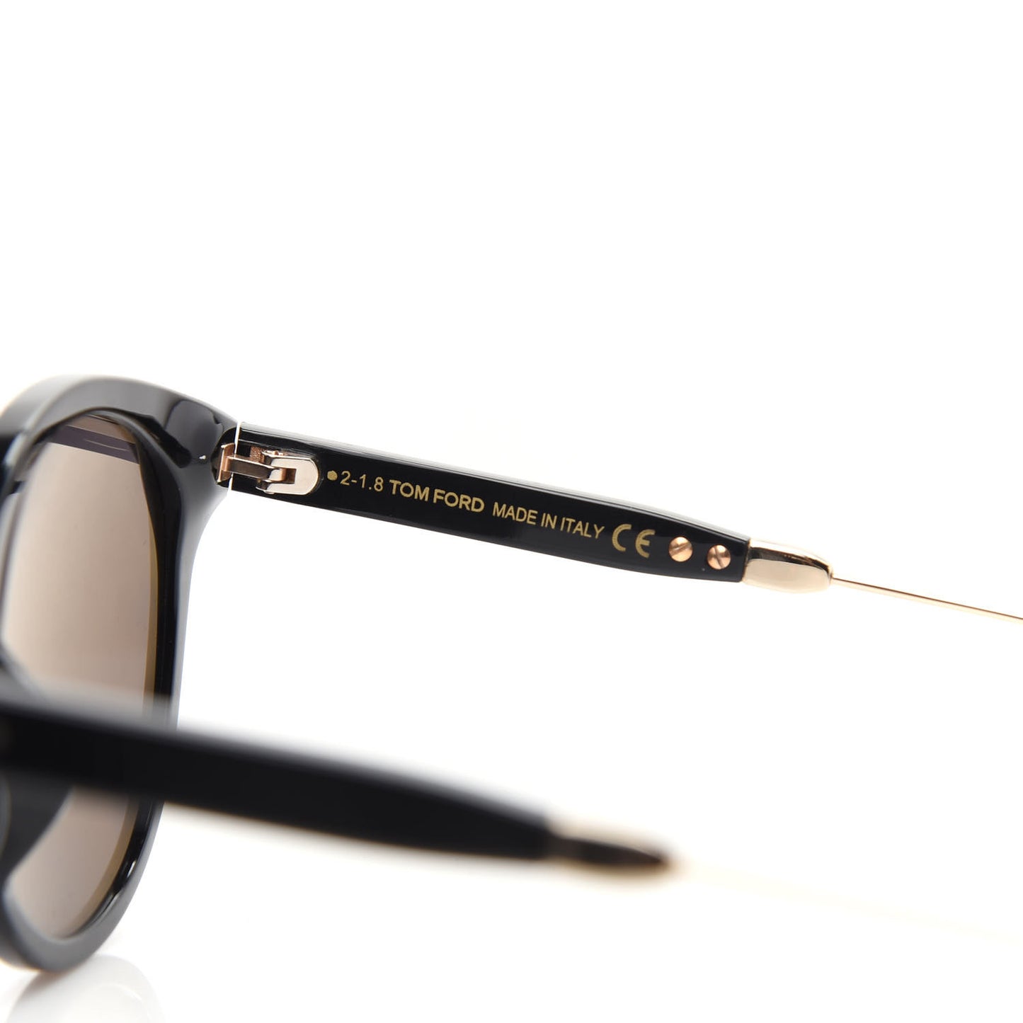 Round TF642-K Sunglasses Black