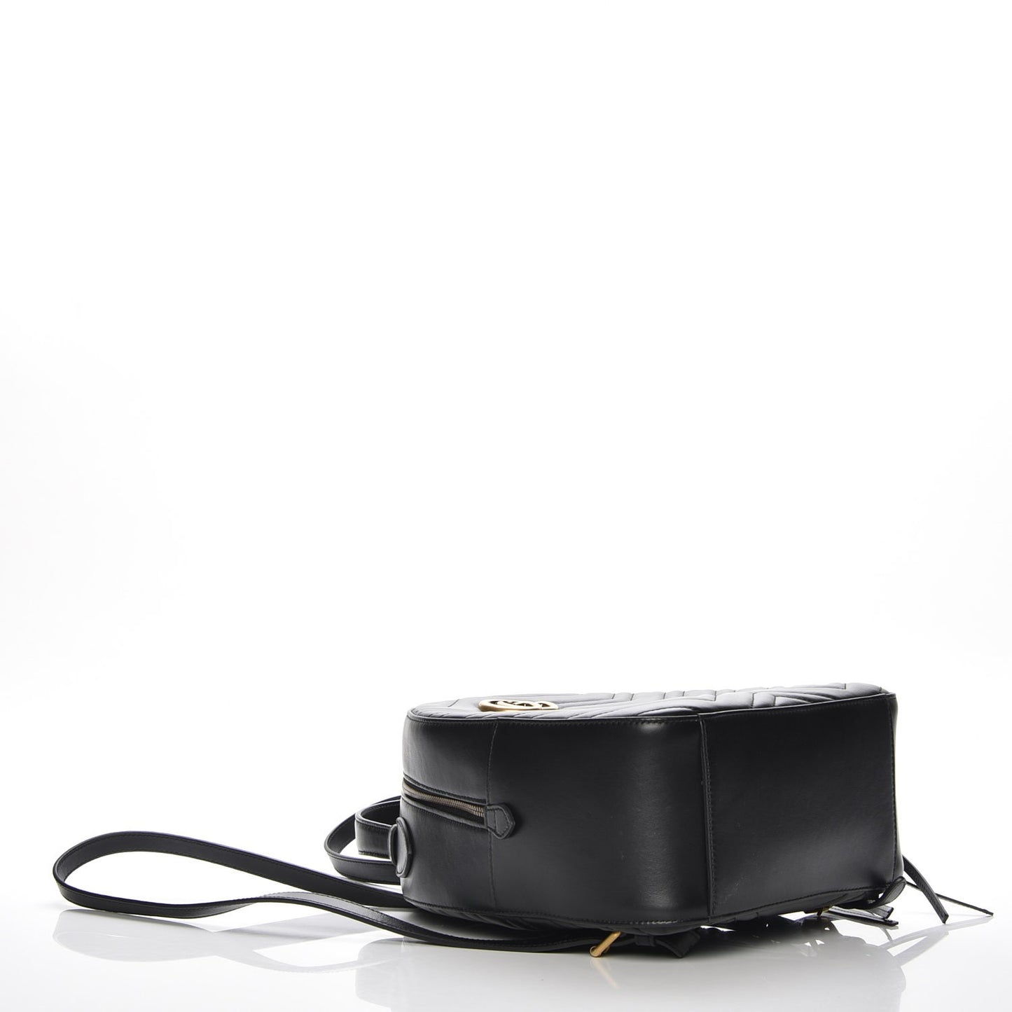 Calfskin Matelasse GG Marmont Backpack Black