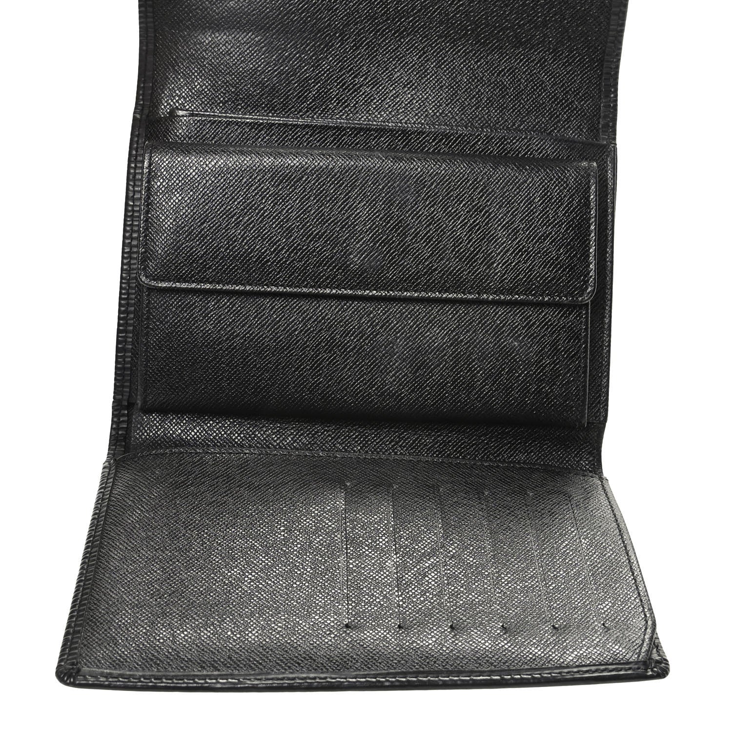 Louis Vuitton Epi Porte Tresor Etui Papiers Wallet Black 5 of 6