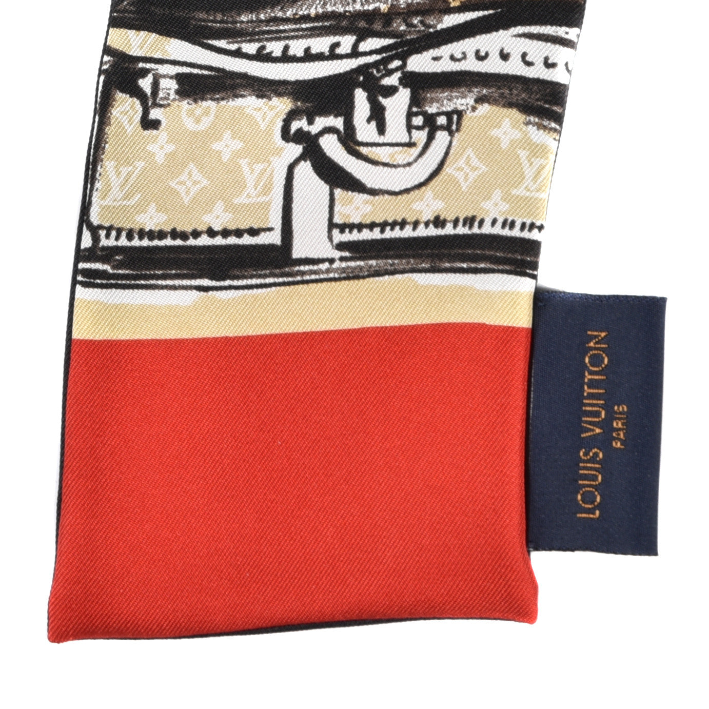 Louis Vuitton Silk Monogram Trunks Bandeau Brown 4 of 4