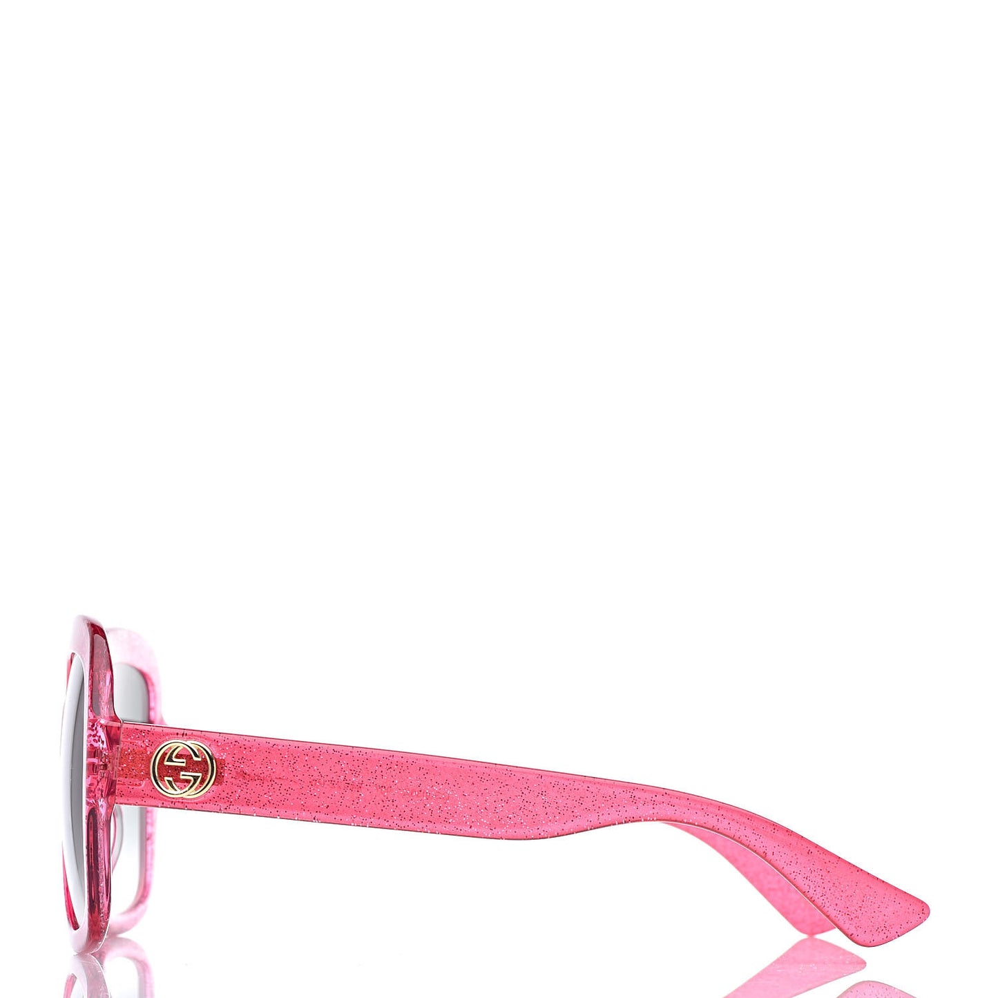Square Frame GG 0036S Sunglasses Glitter Pink