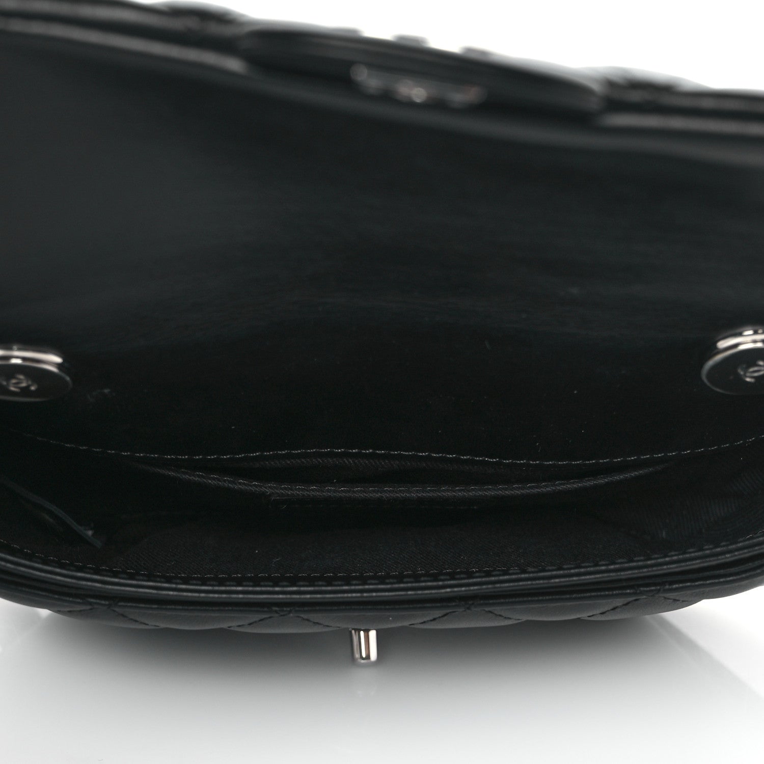 Chanel Calfskin Quilted CC Uniform Flap Belt Bag Black 5 of 10