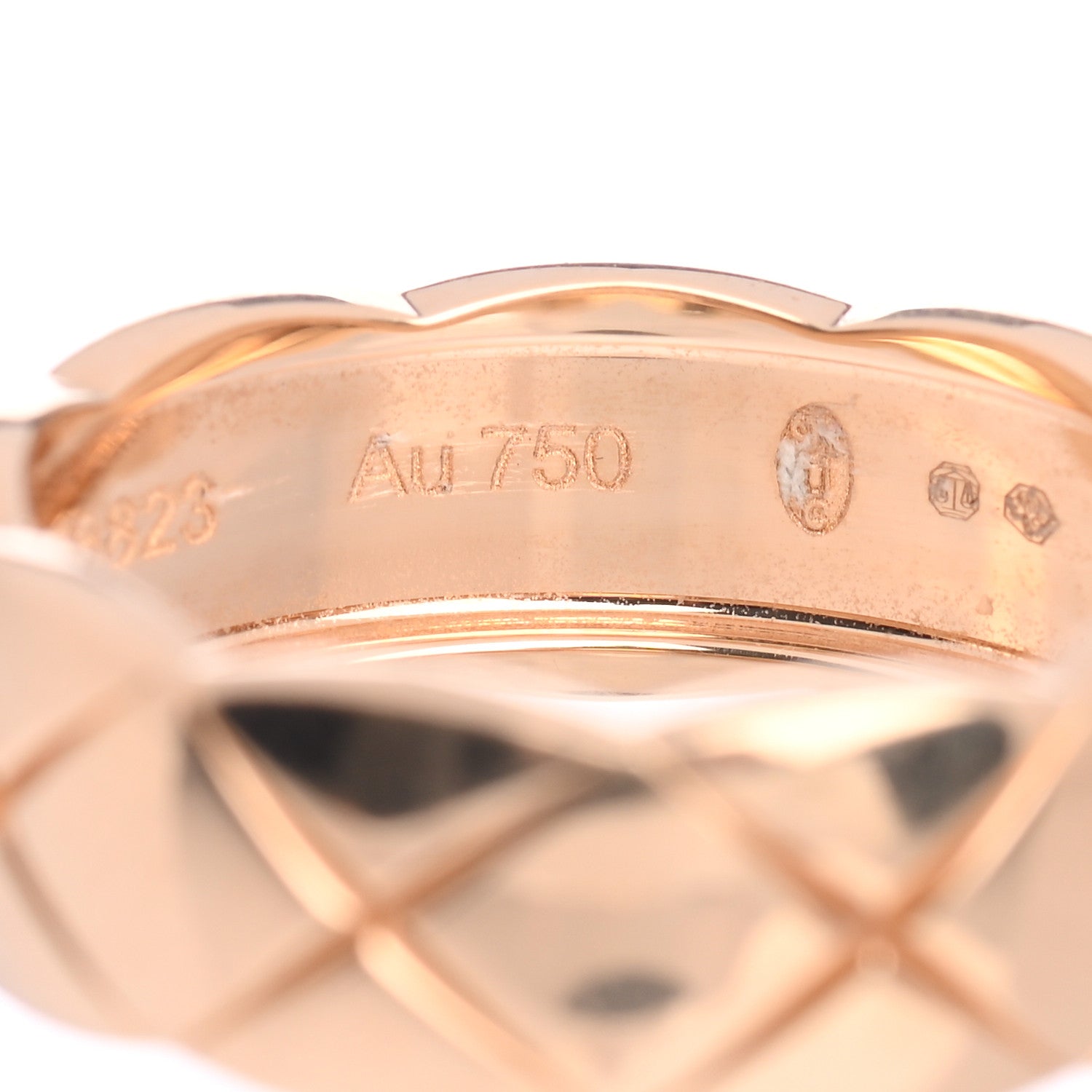 Chanel 18K Yellow Gold Small Coco Crush Ring 53 6.5 4 of 6
