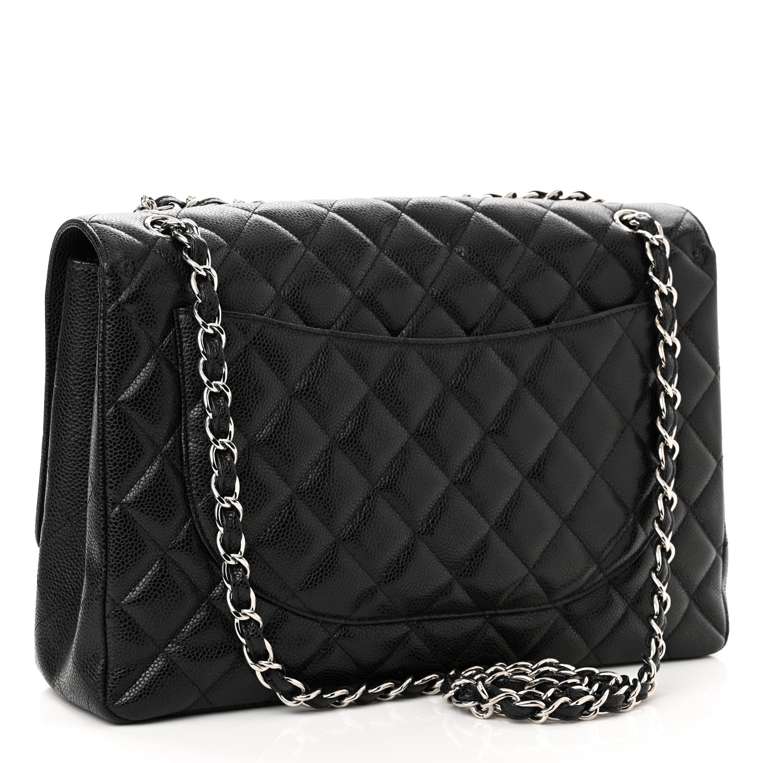 Chanel Caviar Quilted Maxi Single Flap Black 3 of 12