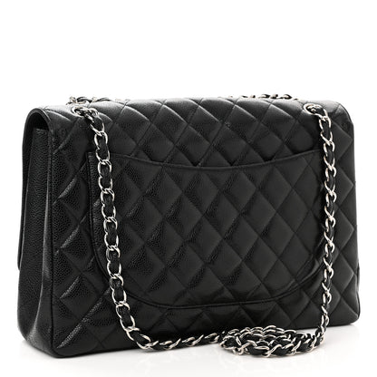 Chanel Caviar Quilted Maxi Single Flap Black 3 of 12