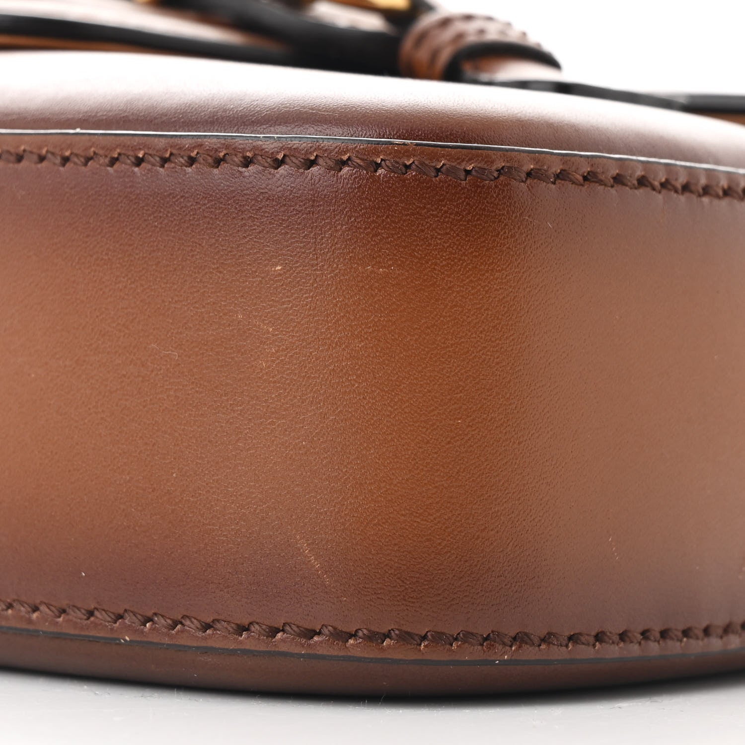 Gucci Calfskin Small Lady Web Shoulder Bag Cuir 10 of 14