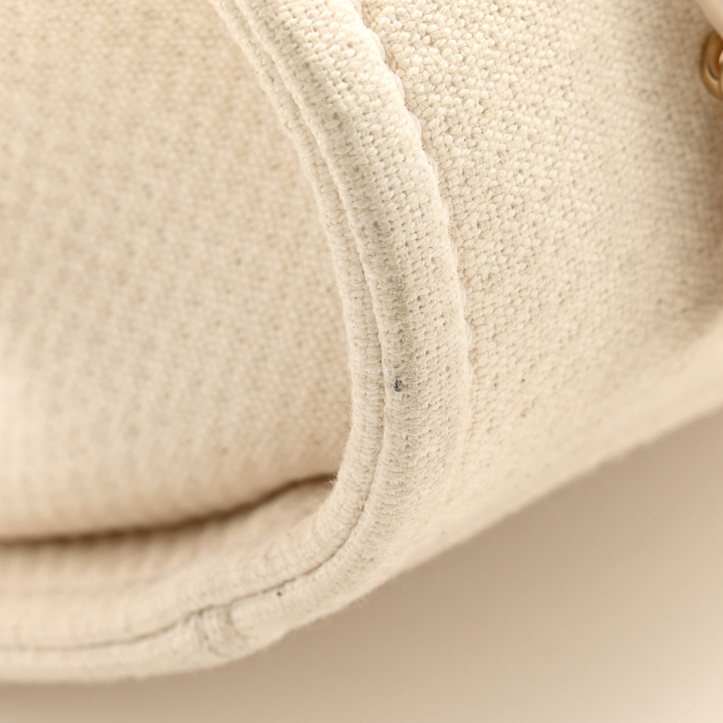 Mixed Fibers Small Deauville Tote White