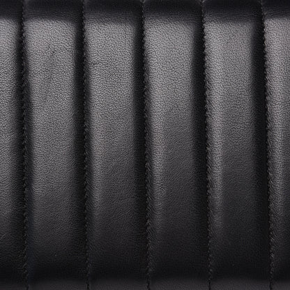 Saint Laurent Lambskin Matelasse Monogram Large Vicky Continental Wallet Black 9 of 9