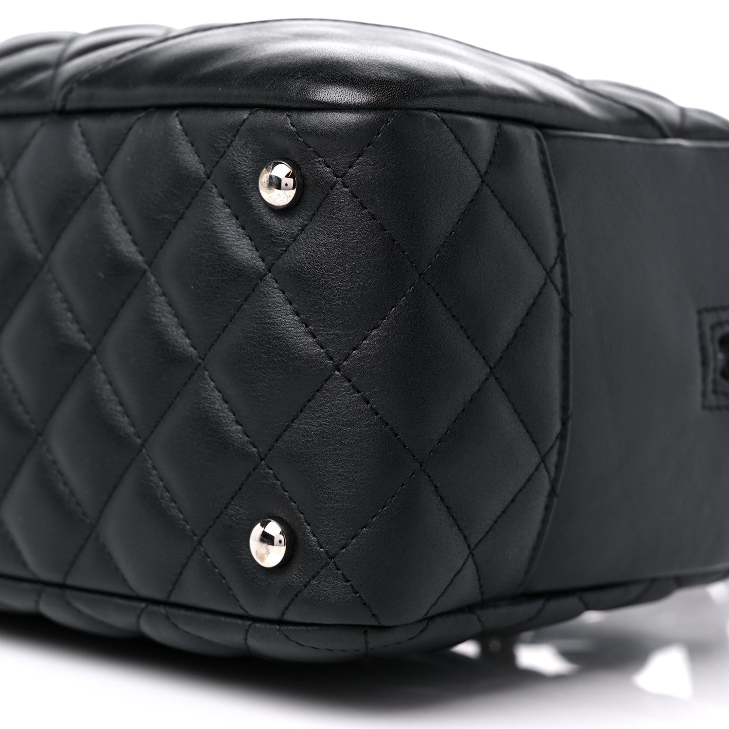 Chanel Calfskin Quilted Large Cambon Bowler Black 9 of 13