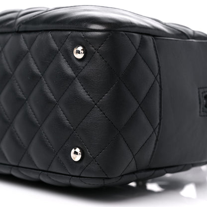 Chanel Calfskin Quilted Large Cambon Bowler Black 9 of 13