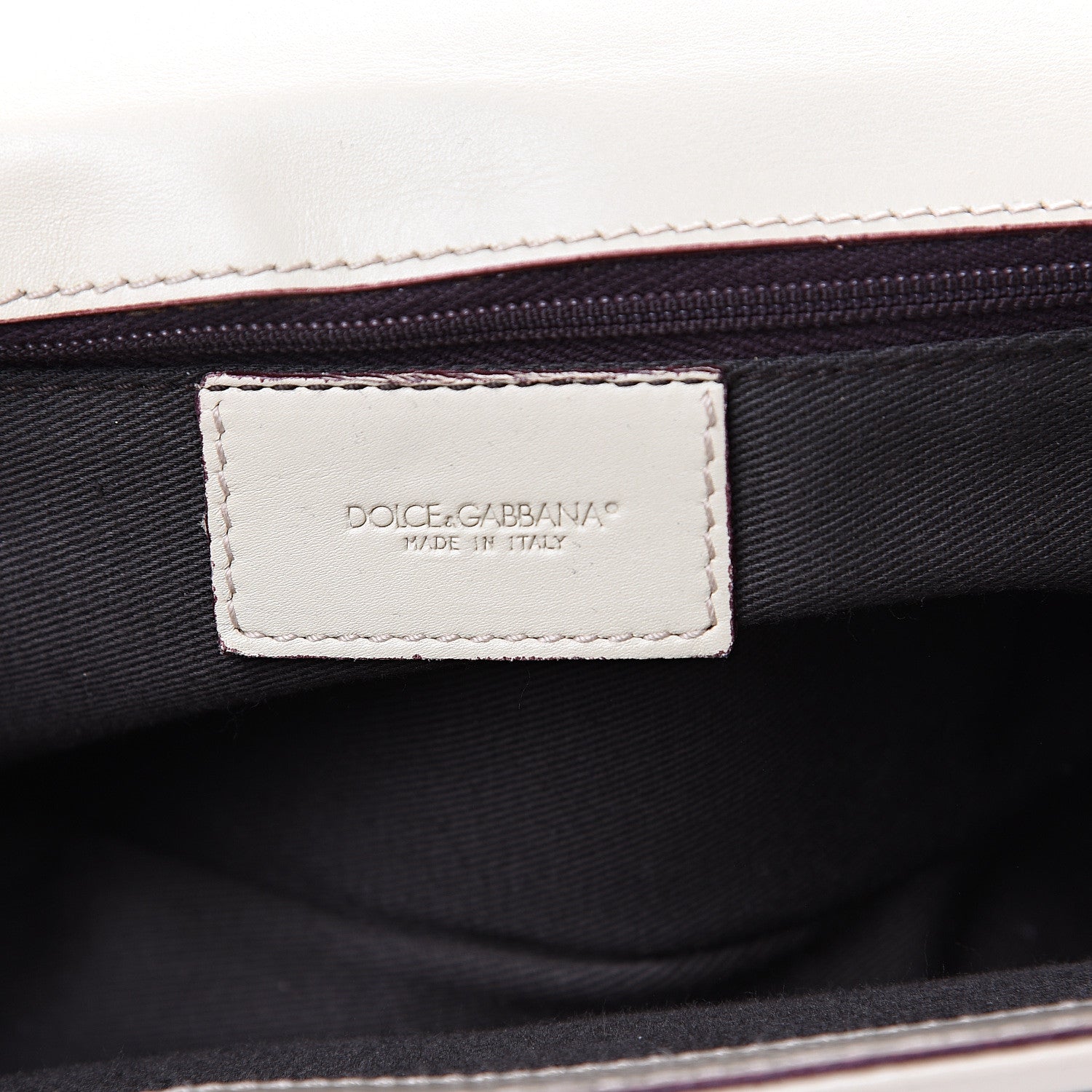 Dolce & Gabbana Patent Quilted DG Flap Shoulder Bag Off White 5 of 10