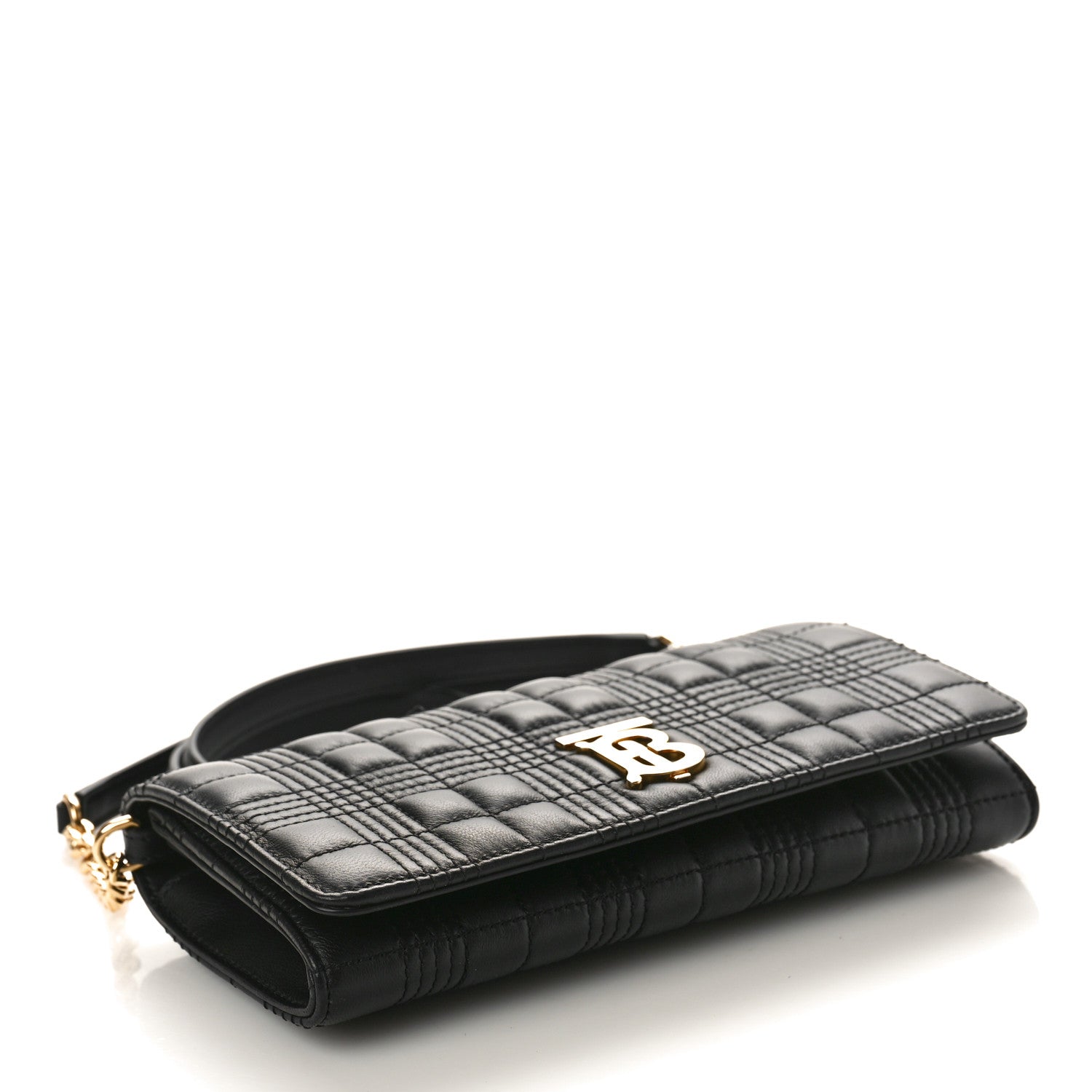 Burberry Lambskin Quilted Lola Chain Wallet Black 4 of 9