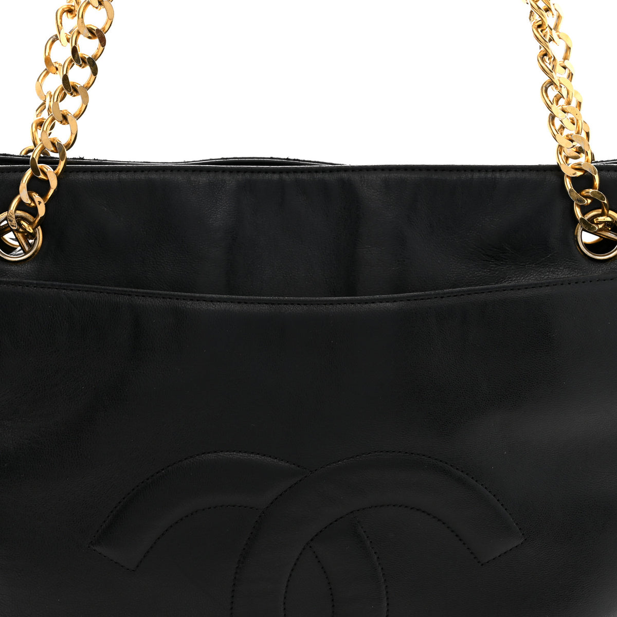 Lambskin CC Shoulder Bag Black