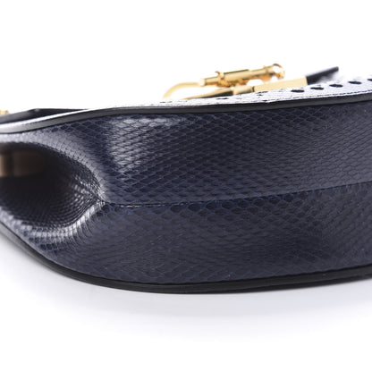 Chloe Ayers Perforated Mini Drew Shoulder Bag Navy 9 of 13