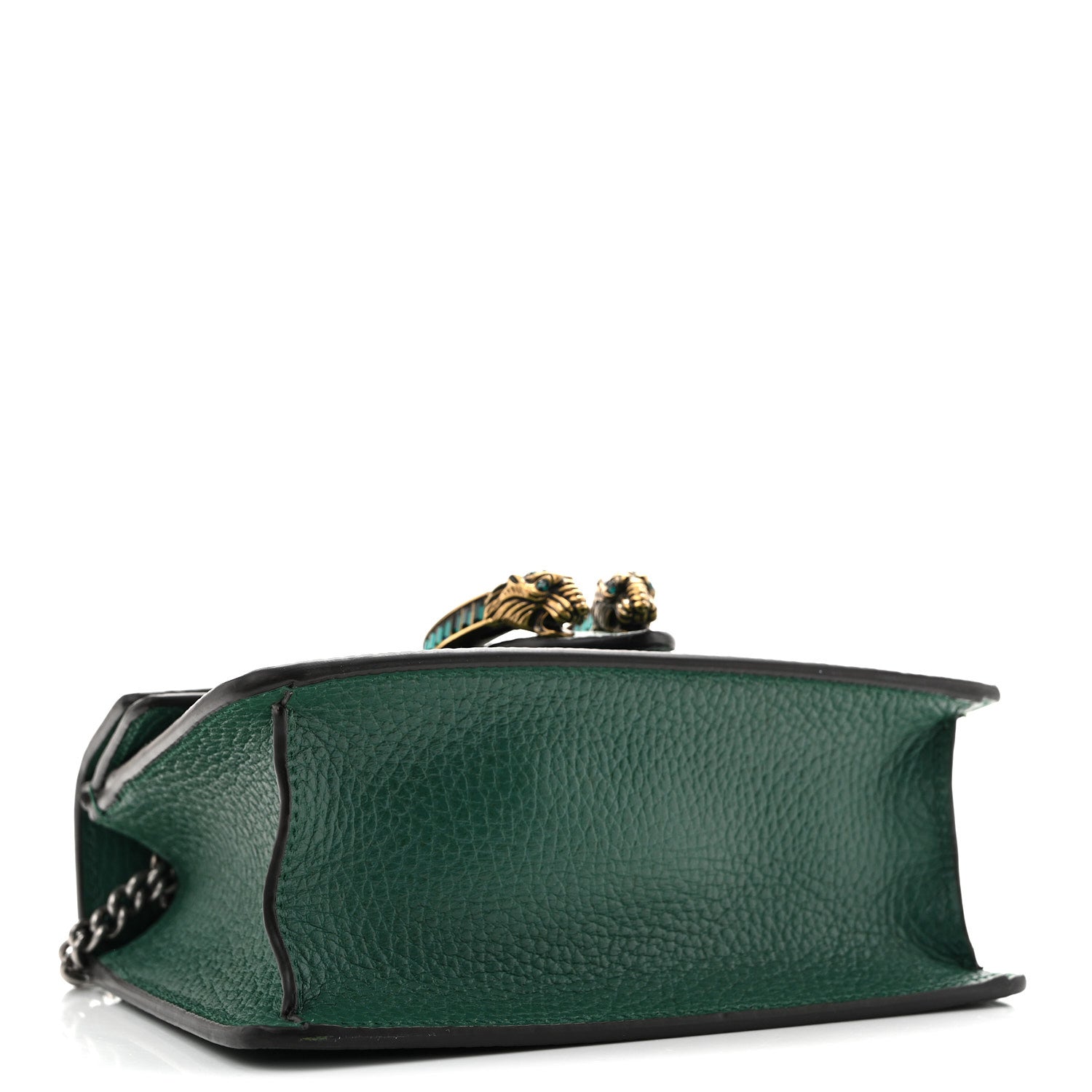 Gucci Dollar Calfskin Crystal Mini Dionysus Top Handle Bag Emerald 4 of 10