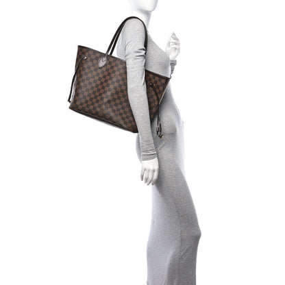 Louis Vuitton Damier Ebene Neo Neverfull MM Rose Ballerine 2 of 19