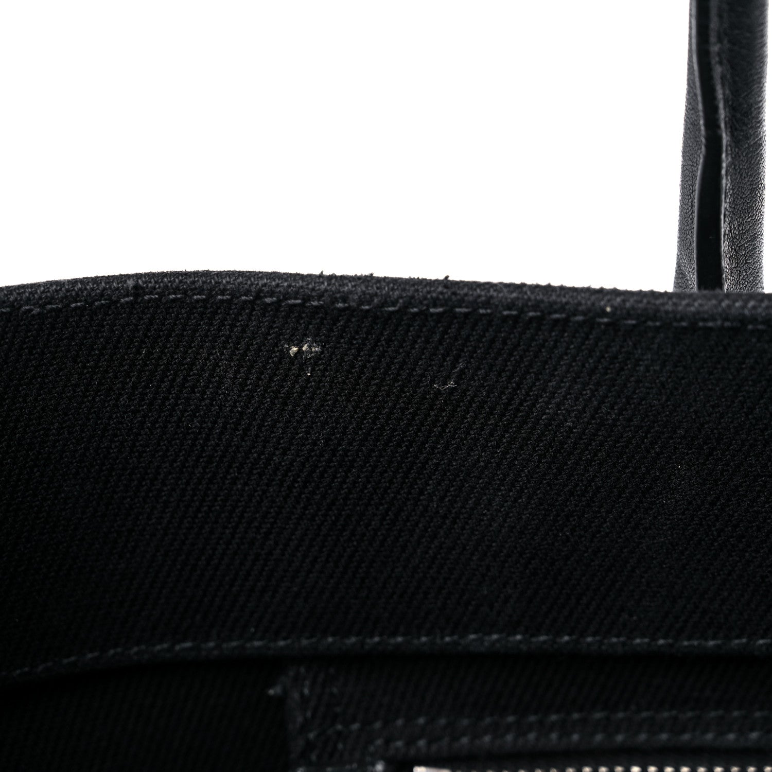 Saint Laurent Linen Calfskin Rive Gauche Tote Black 12 of 19