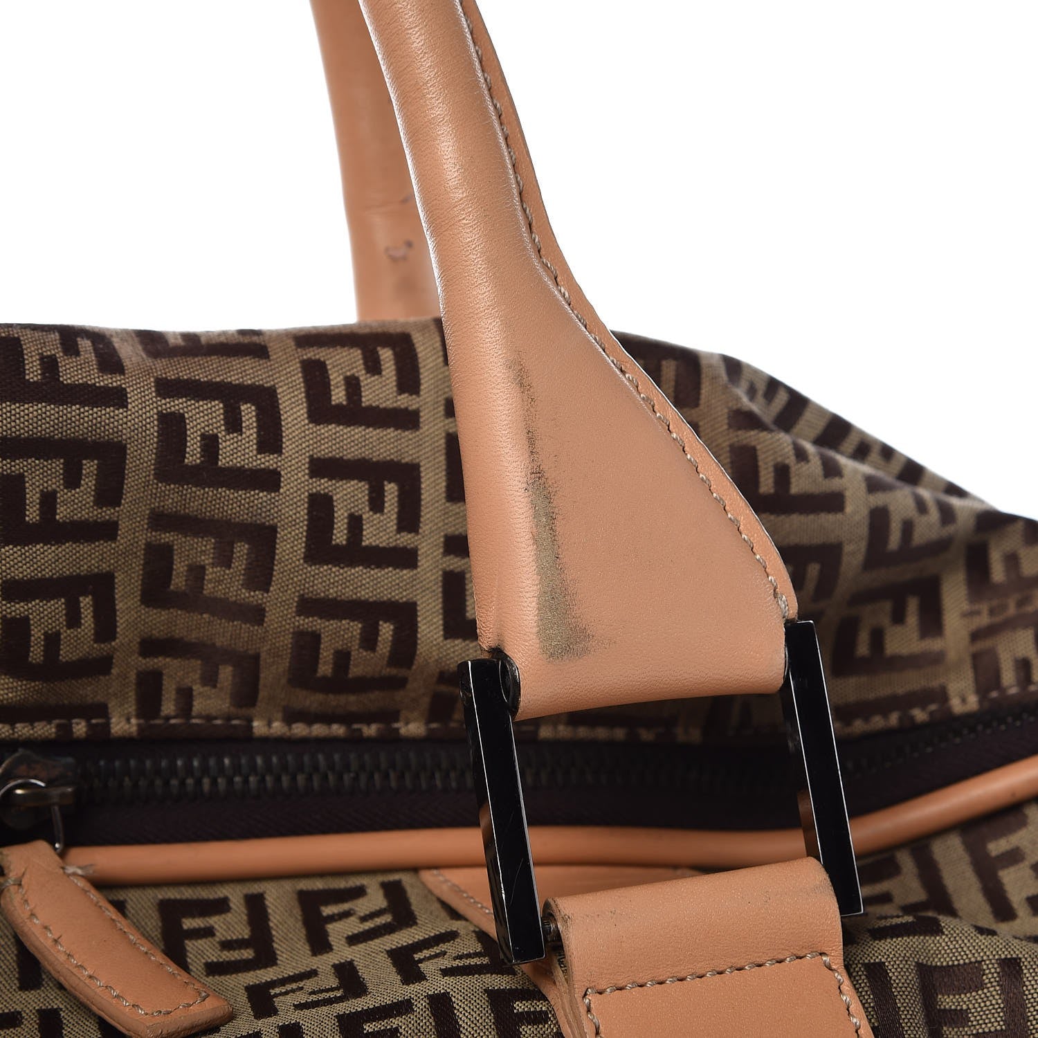 Fendi Zucchino Large Travel Bag Tan 11 of 14