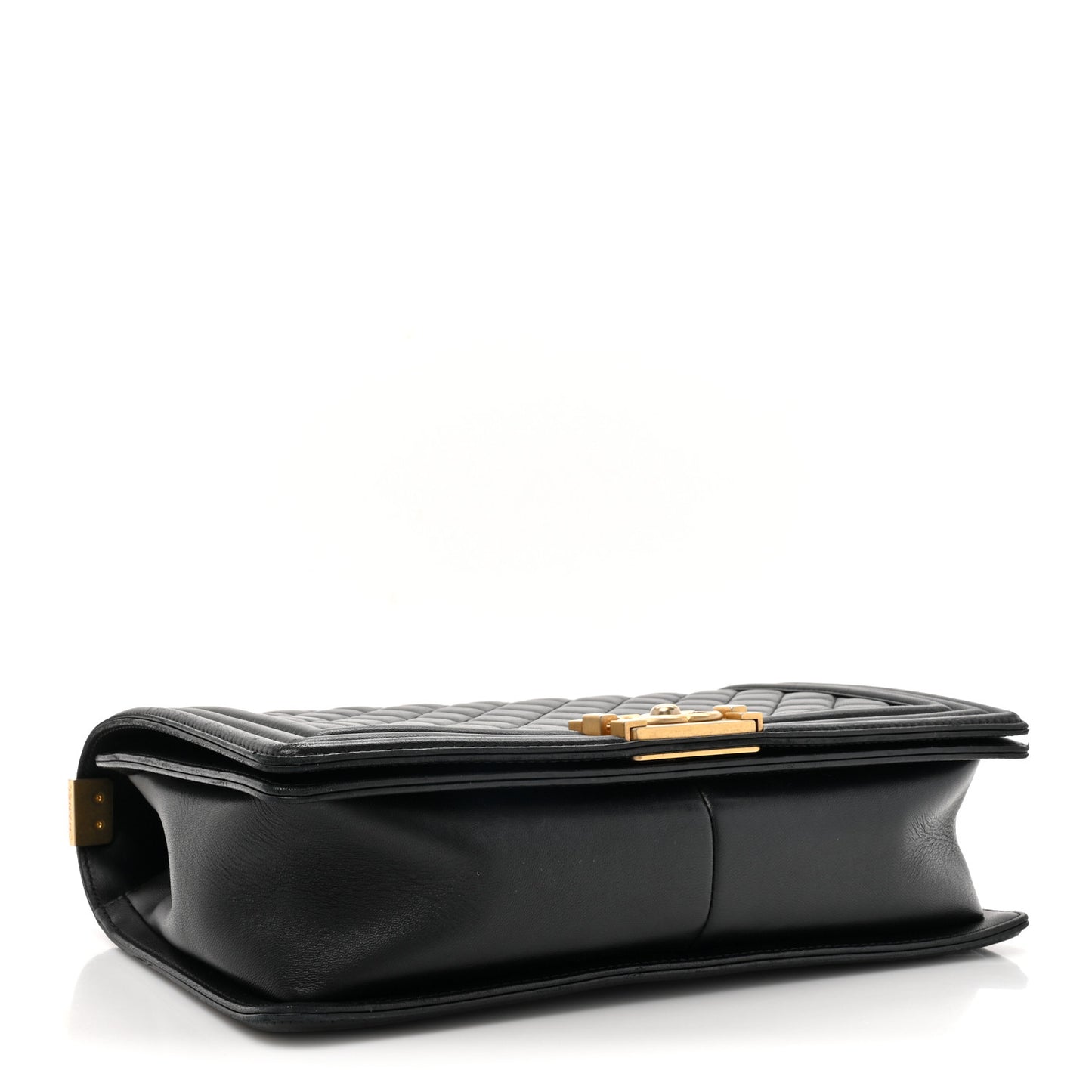 Lambskin Quilted New Medium Boy Flap Black