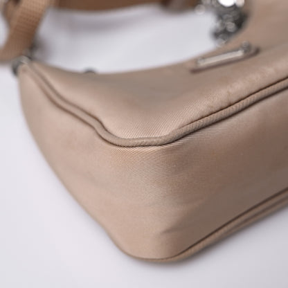 Prada Tessuto Nylon Saffiano Mini Re-Edition 2000 Shoulder Bag Cammeo 7 of 15