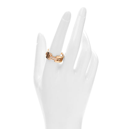 Tiffany 18K Rose Gold Diamond Atlas Open Ring 61 9.5 2 of 5