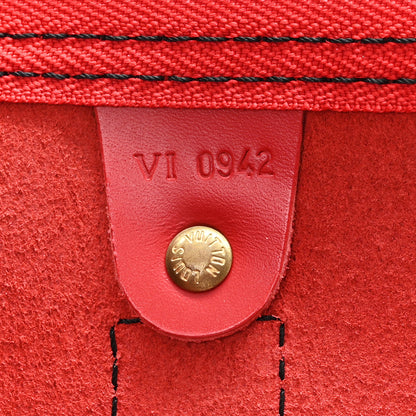 Louis Vuitton Epi Keepall 50 Castillan Red 6 of 10
