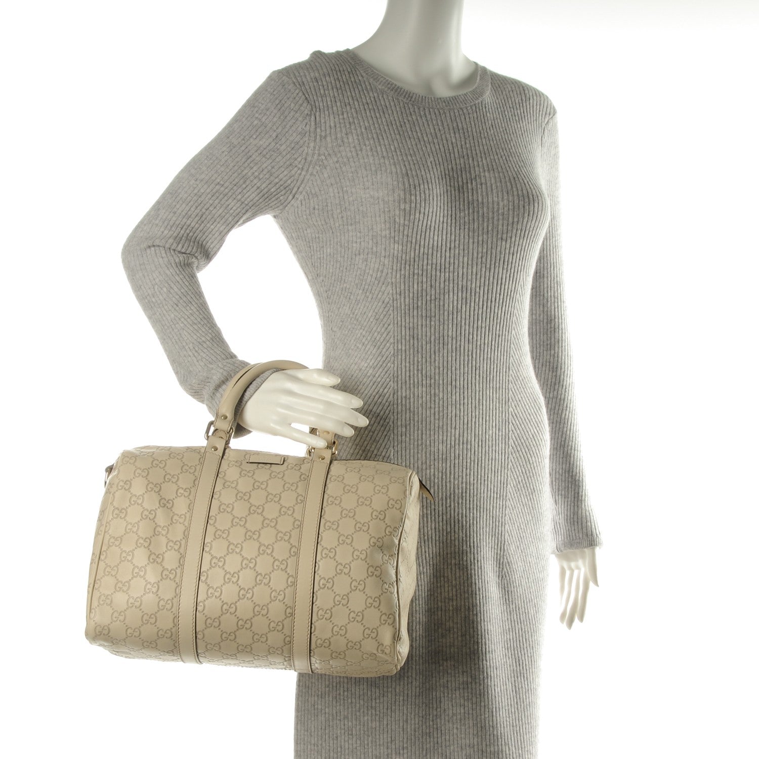 Gucci Guccissima Medium Joy Boston Off White 2 of 7