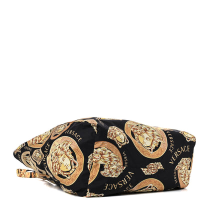 Versace Nylon Medusa Print Tote Black 4 of 9