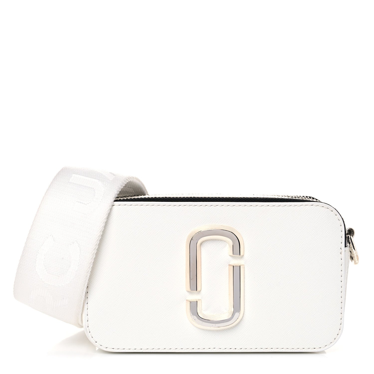 Marc Jacobs Saffiano Small Snapshot Camera Bag White 1 of 15