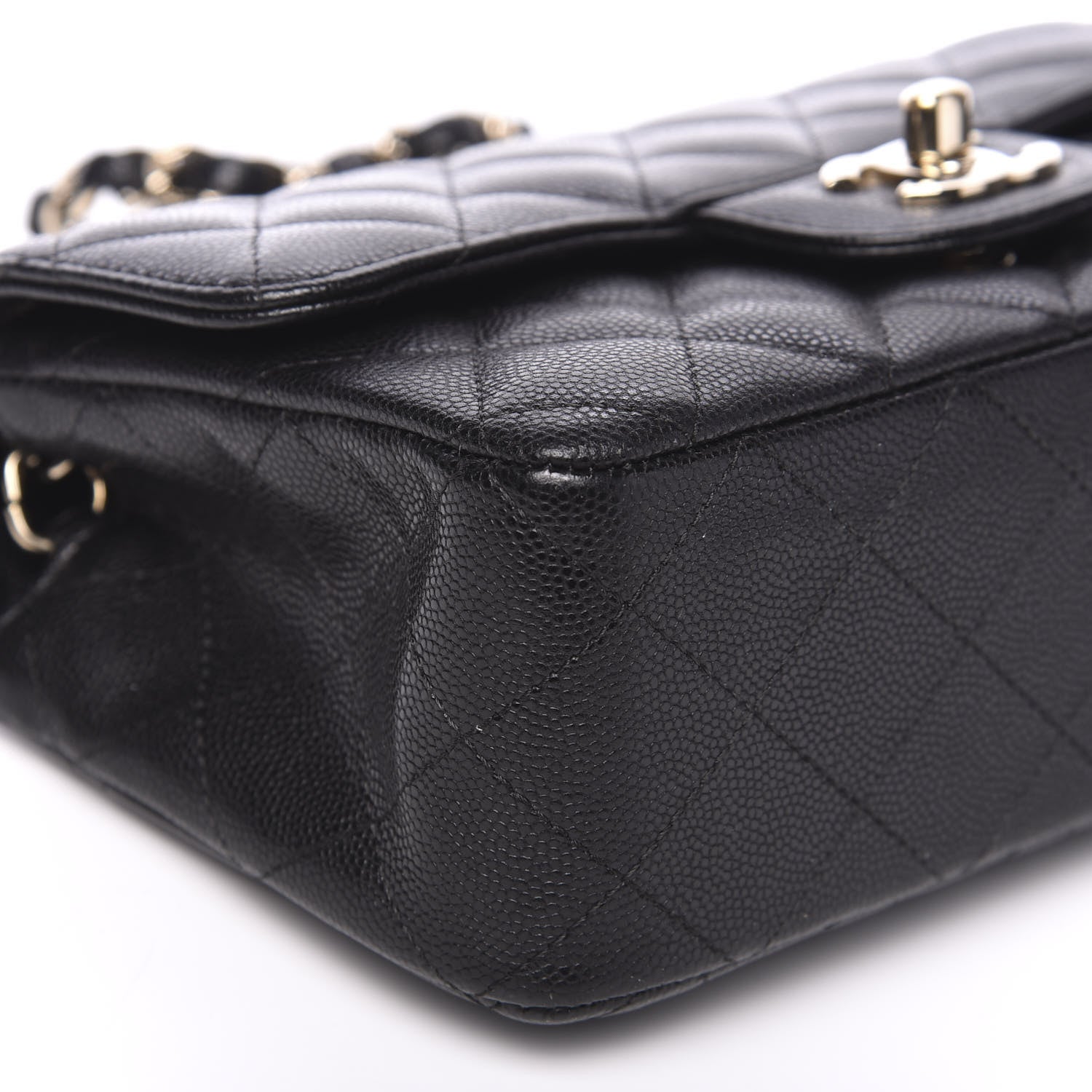 Chanel Caviar Quilted Mini Rectangular Flap Black 8 of 12