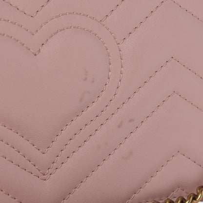 Gucci Calfskin Matelasse GG Marmont Mini Bag Perfect Pink 9 of 11