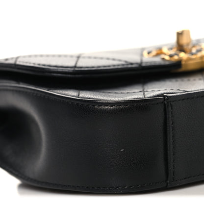 Chanel Lambskin Quilted Chain Infinity Waist Belt Bag Black 9 of 10