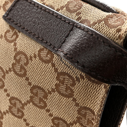 Gucci Monogram Flat Messenger Bag Dark Brown 12 of 17