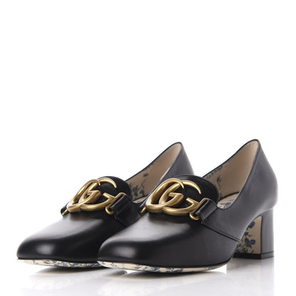 Gucci Malaga Kid GG Victoire 55mm Loafer Pumps 38 Black 2 of 11