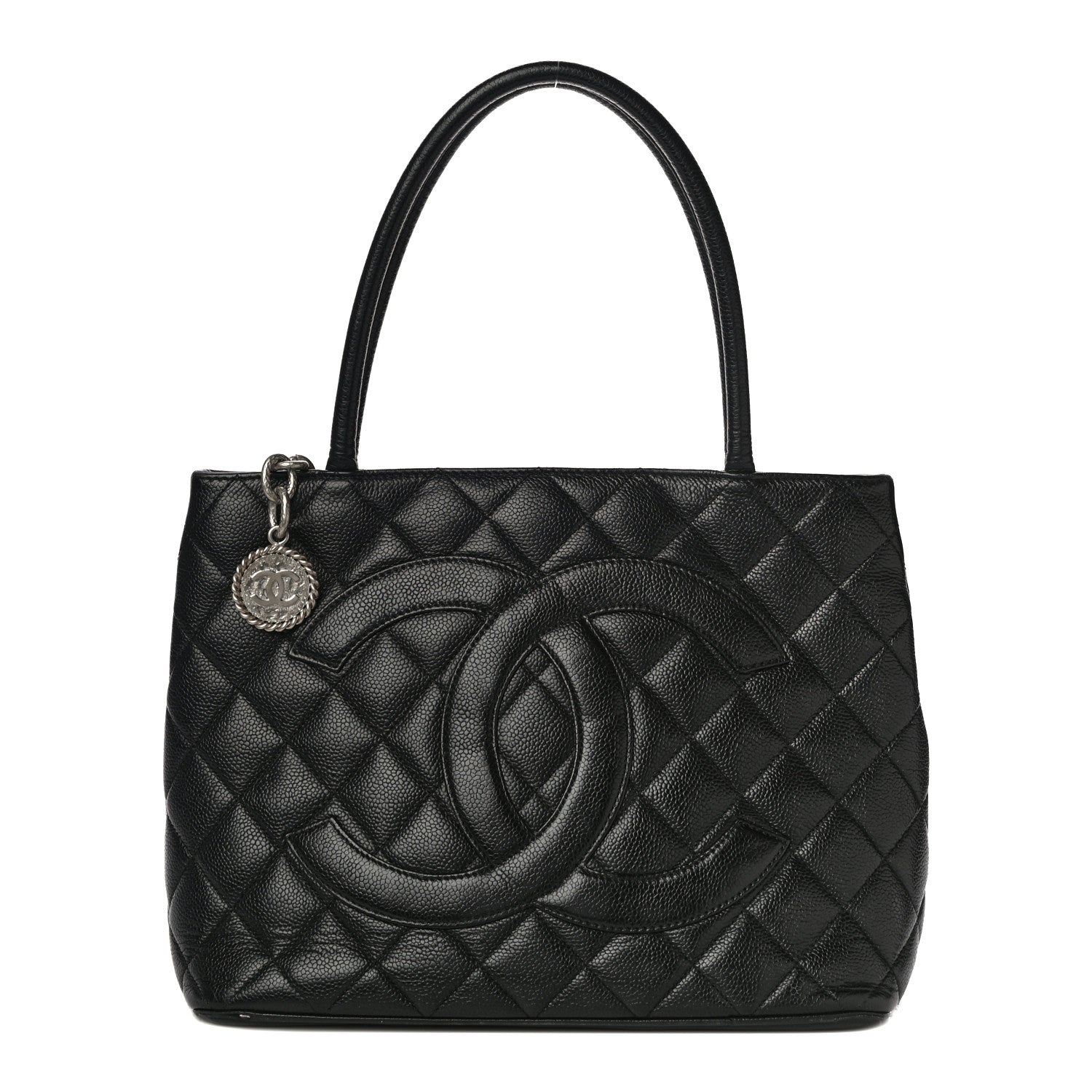 Chanel Caviar Quilted Medallion Tote Black 1 of 16