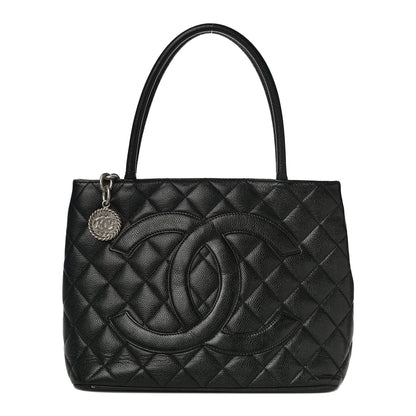 Chanel Caviar Quilted Medallion Tote Black 1 of 16