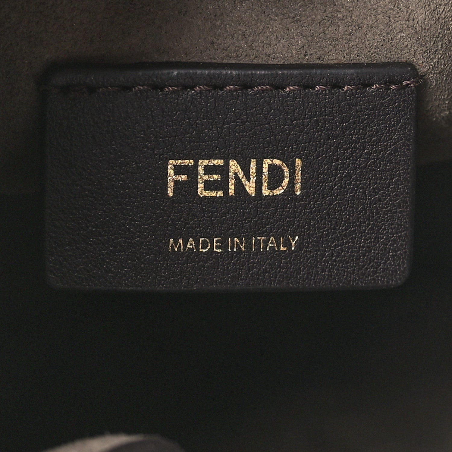 Fendi Vitello King F is Fendi Logo Embossed Mini Mon Tresor Bucket Bag Cuoio 6 of 9