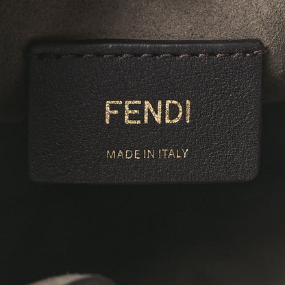 Fendi Vitello King F is Fendi Logo Embossed Mini Mon Tresor Bucket Bag Cuoio 6 of 9