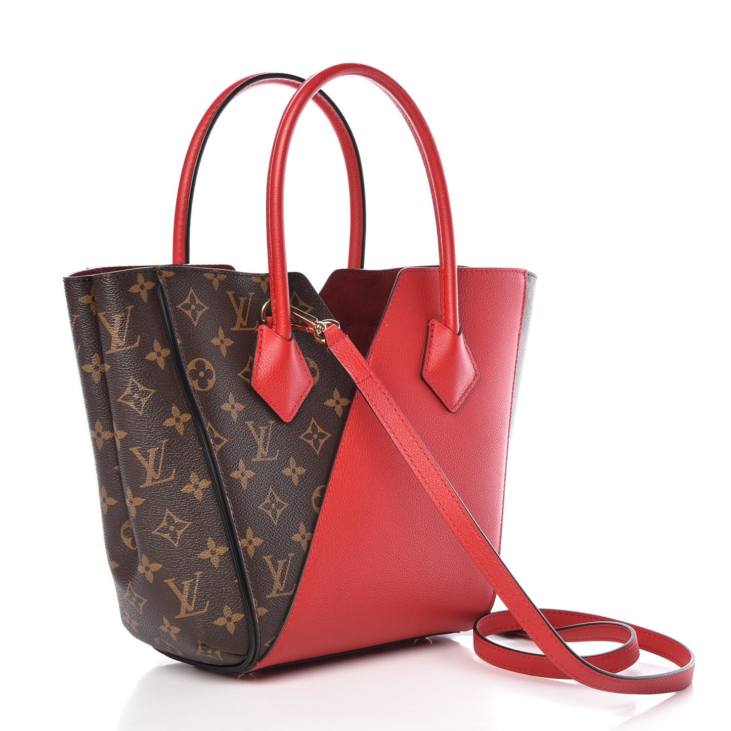 Calfskin Monogram Kimono Tote PM Cherry