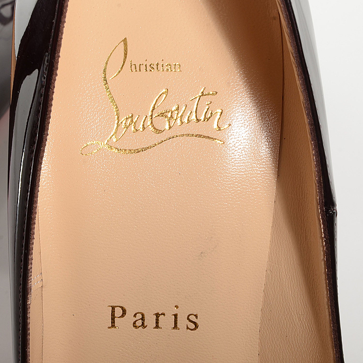 Christian Louboutin Metal Patent So Kate 120 Pumps 38 Rouge Noir 5 of 7