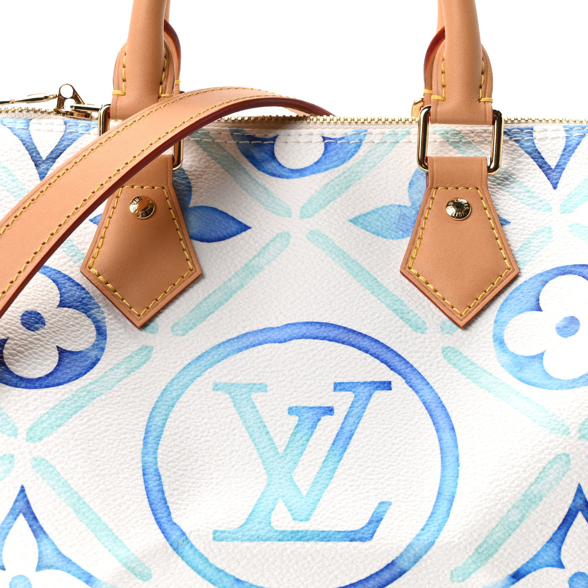 Monogram Tiles By The Pool Speedy Bandouliere 25 Lagoon Blue