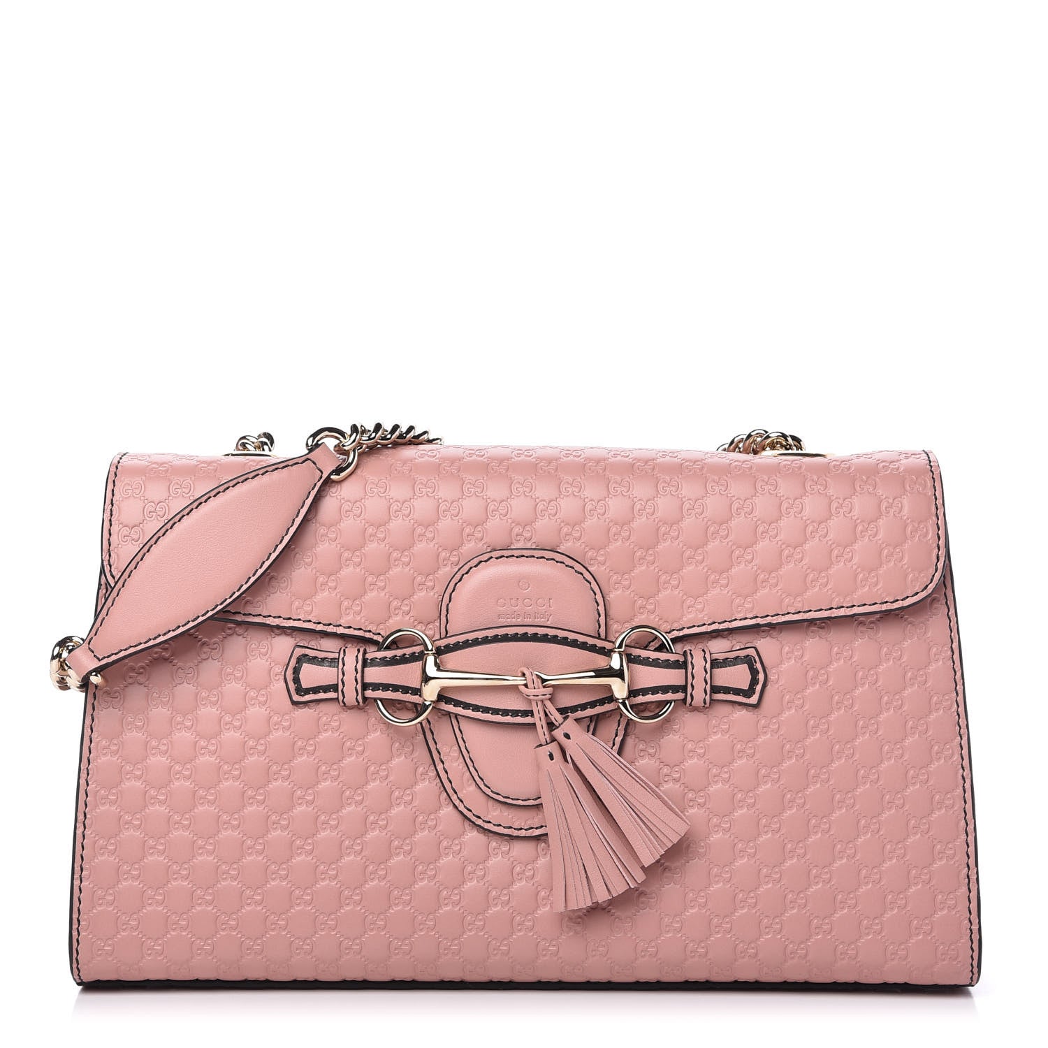 Gucci Microguccissima Medium Emily Chain Shoulder Bag Soft Pink 1 of 10