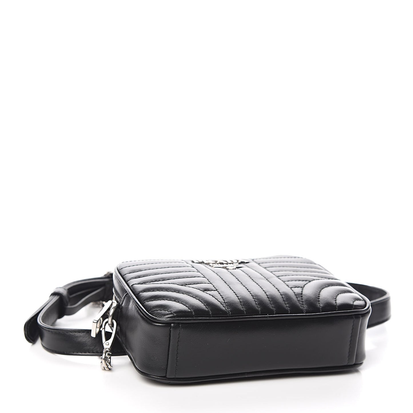 Soft Calfskin Impunture Diagramme Belt Bag Black