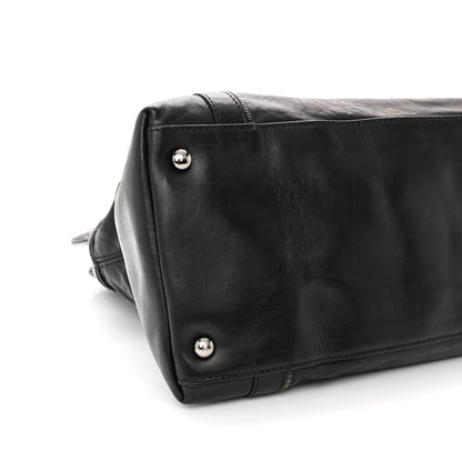 Chanel Lambskin East West Soho Shopper Black 9 of 12