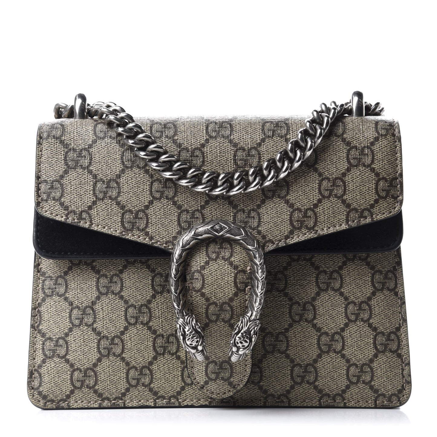 GG Supreme Monogram Mini Dionysus Shoulder Bag Black