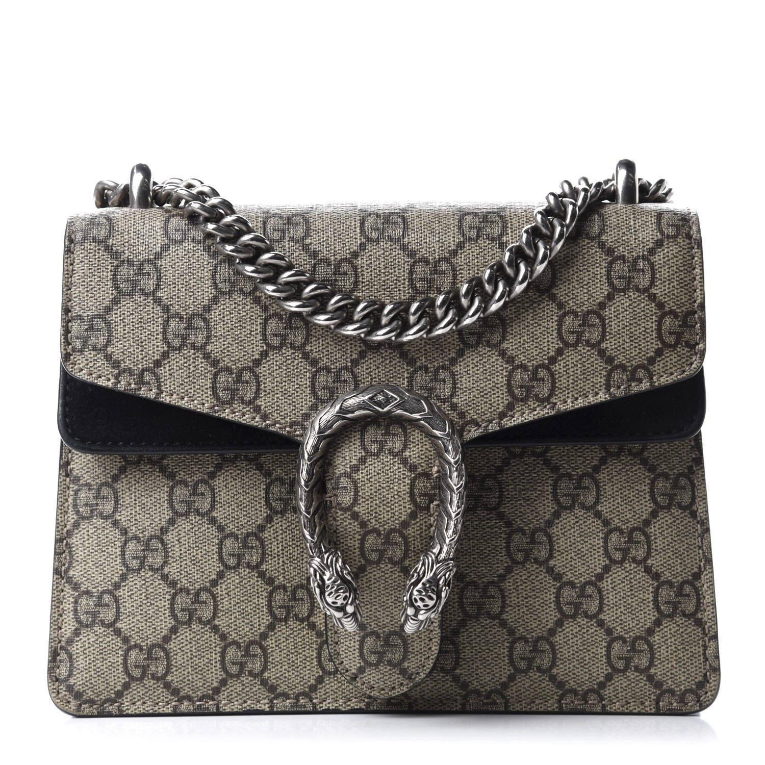 Gucci GG Supreme Monogram Mini Dionysus Shoulder Bag Black 1 of 10
