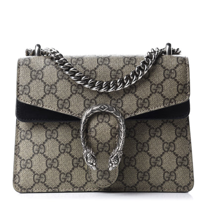 Gucci GG Supreme Monogram Mini Dionysus Shoulder Bag Black 1 of 10