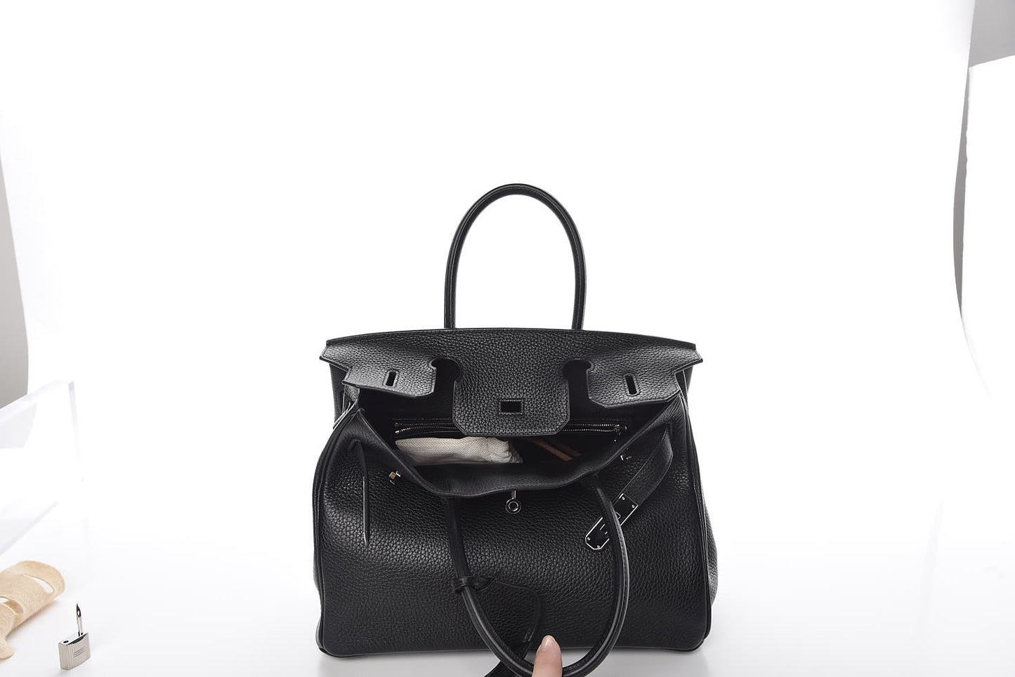 Taurillon Clemence Birkin 30 Black