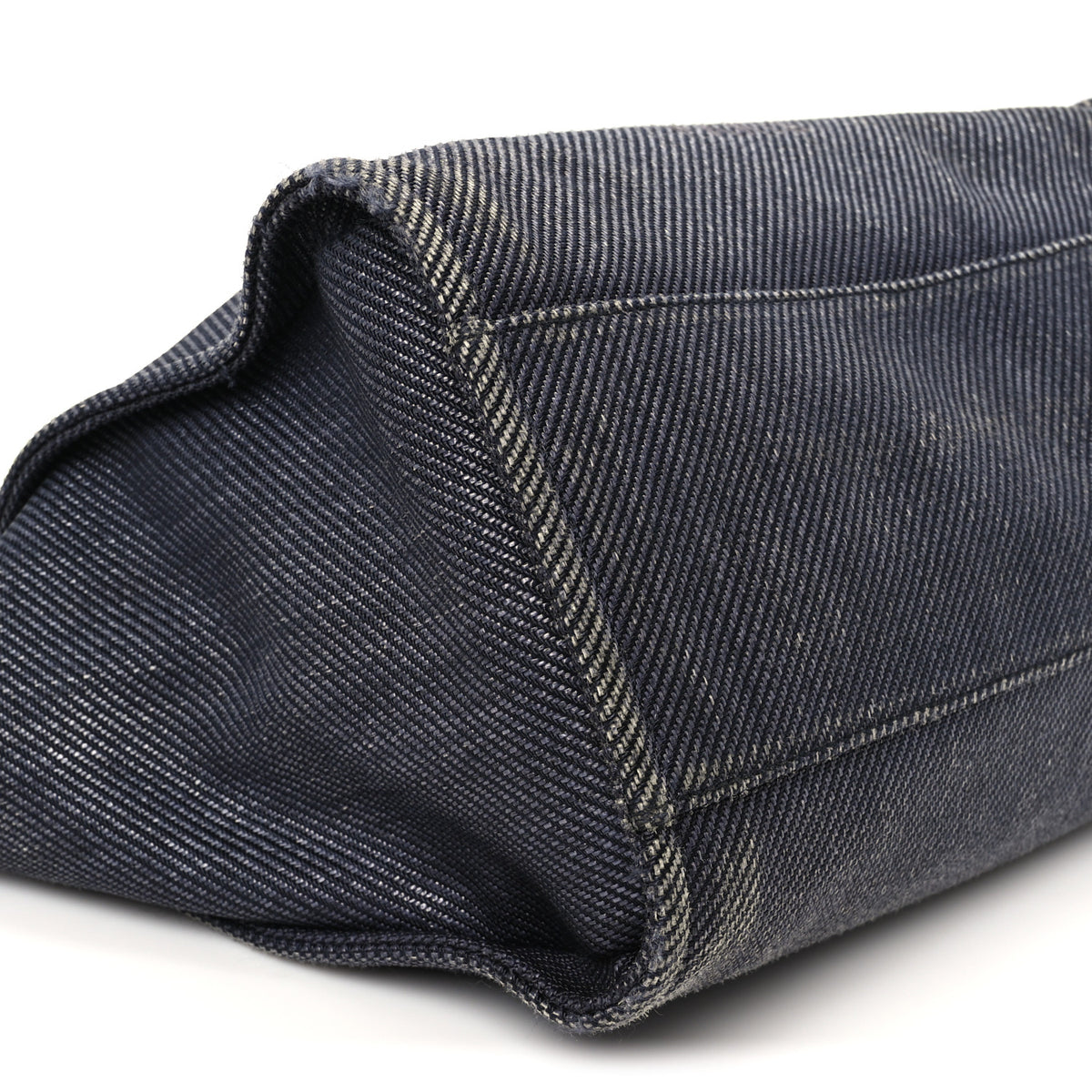 Chanel Denim Medium Deauville Tote Dark Blue 8 of 10