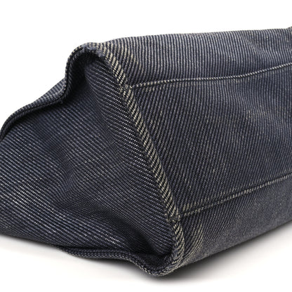 Chanel Denim Medium Deauville Tote Dark Blue 8 of 10